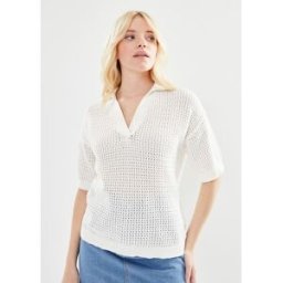Bymagio Polo Jumper - par B-Young Blanc M Accessoires