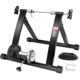 VEVOR Support d'Entraînement pour Vélo, Entraîneur de Vélo Magnétique Stationnaire pour Roues 66-74 cm, Moteur à Volant d'Inertie à Réduction de Bruit, Levier à Dégagement Rapide, Exercices Intérieur