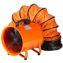 VEVOR Ventilateur d'Extraction 145 W Extracteur d'Air Conduit Industriel 203 mm Tuyau d'Extraction 5 m Volume d'Air 1733 m3/h Ventilateur Évacuation d'Air pour Extraire Fumée Maison Travail