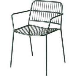 Broste Copenhagen Chaise à accoudoirs Eden Forest green