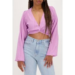 Top court violet avec noeuds My Jewellery Violet femme
