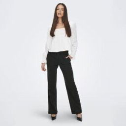 Pantalon noir large Femme ONLY