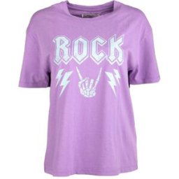 Tee shirt uni imprimé Rock Femme DEELUXE 74