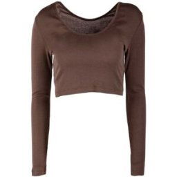 Haut court manches longues col rond Femme ONLY