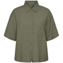 Chemise manches courtes uni Femme PIECES