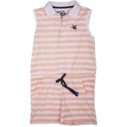 Combishort rayé blanc et orange col polo Enfant CHEVIGNON