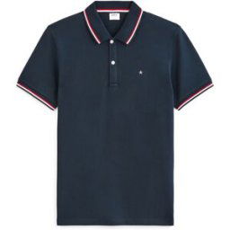 celio Polo piqué slim en coton stretch - marine BLEU MARINE