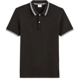celio Polo piqué slim en coton stretch - noir NOIR