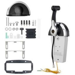 VEVOR Boîtier de Commande à Distance Hors-bord, Compatible avec Mercury PT 2 Temps 8M0059686, Commande d'Accélérateur de Bateau Montage Supérieur, avec Interrupteur de Trim Électrique, Direction