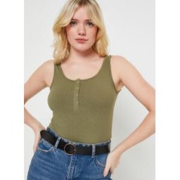 Pckitte Tank Top Noos Bc par Pieces Vert XS Accessoires