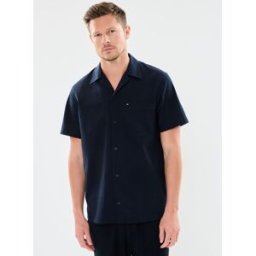 Seersucker Solid Shi par Tommy Hilfiger Bleu M Accessoires