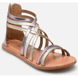 Sandales KEFOU LEATHER par I Love Shoes Argent 28 Enfant