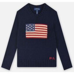 Flag Cn Swtr-Tops-Sweater par Polo Ralph Lauren Bleu 7A Accessoires