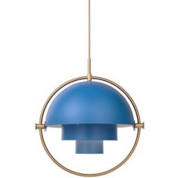 GUBI Plafonnier Multi-Lite laiton-bleu