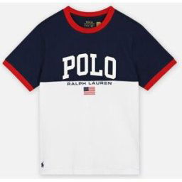 Ss Cn Ringer-Knit Shirts-T-Shirt par Polo Ralph Lauren Blanc 14 - 16A Accessoires