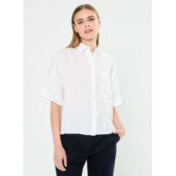 Linen Ss Shirt WW0WW41392 par Tommy Hilfiger Blanc 44 Accessoires