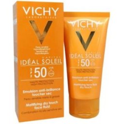 Idéal Soleil Haute Protection Emulsion anti-brillance toucher sec - Vichy Protection solaire 50 ml