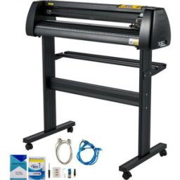VEVOR Plotter de Découpe Vinyle Papier Maximale 870 mm, Traceur de Coupe pour l'Impression de Vinyle, Force et Vitesse Réglables, avec Écran LCD et Logiciel Signmaster, Compatible avec Windows
