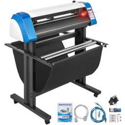 VEVOR Plotter de Découpe Vinyle 870 mm, Traceur de Coupe Semi-automatique pour l'Impression de Vinyle, Positionnement Manuel, Logiciel Signmaster Compatible avec Windows, pour Cartes Personnalisées