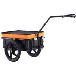 VEVOR Remorque de vélo, capacité de charge de 40 kg, chariot de vélo, rangement compact pliable avec attelage universel, housse étanche, roues de 406 mm, convient aux roues de vélo de 640 mm à 711 mm