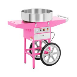 Machine à barbe à papa avec charriot - 52 cm