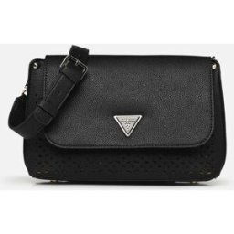 Meridian Flap Crossbody par Guess Noir T.U Sacs