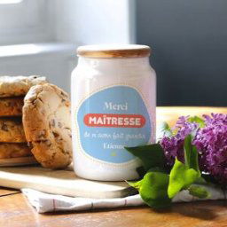 Pot à biscuit - Ecole est finie - Interflora - Livraison de cadeaux personnalisés
