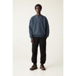 Pull&Bear Pantalon Jogger Cargo Noir L male