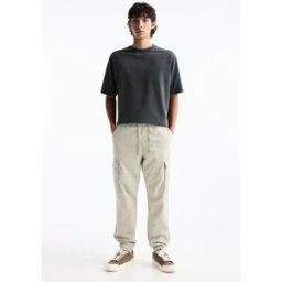 Pull&Bear Pantalon Jogger Cargo Glace L male