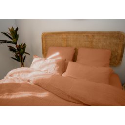 Emma Drap Housse Coton Gaze 90x200 - Gris clair