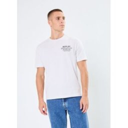 T-shirt Gros logo par Replay Blanc M Accessoires