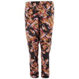 Pantalon fluide noir et rouge Femme MANOUKIAN