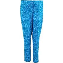 Pantalon fluide bleu et blanc Femme MANOUKIAN