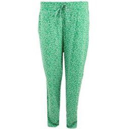 Pantalon fluide vert et blanc Femme MANOUKIAN