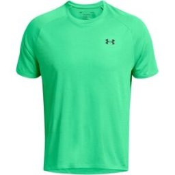 Maillot Under Armour Tech Textured Vert L Homme