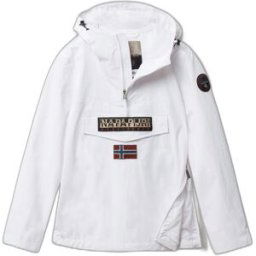 Veste imperméable à capuche Napapijri Rainforest Blanc 2XL Homme