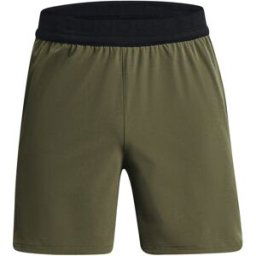 Short tissé Under Armour Peak Vert L Homme