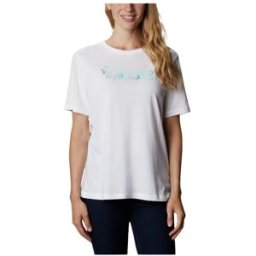 T-shirt femme Columbia Bluebird Day Relaxed Crew Neck Blanc XS Femme