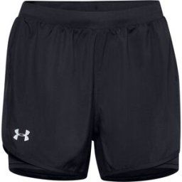Short femme Under Armour Fly By 2.0 2-in-1 Noir L Femme