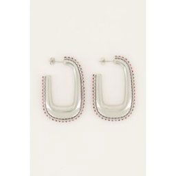 Boucles d’oreilles MOOD avec cristaux roses My Jewellery Doré/Rose/Argenté femme