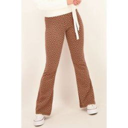 Pantalon flared multicolore avec carreaux brillants rétro My Jewellery Multicolore femme