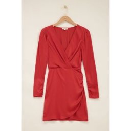 Robe rouge effet satin My Jewellery Rouge M femme