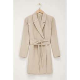 Robe blazer beige avec ceinture My Jewellery Beige M femme