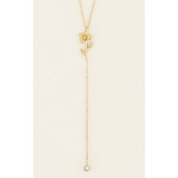 Collierà pendentif et strass Birth Flower My Jewellery Argenté/Doré M femme
