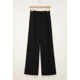 Pantalon large noirà plis My Jewellery Noir M femme