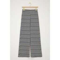 Pantalon large zigzag noir et blanc My Jewellery Blanc/Noir et blanc/Noir L femme