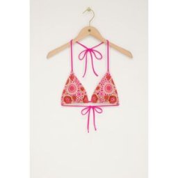 Haut de bikini avec détails en crochet rose My Jewellery Rose XS femme