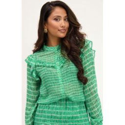 Chemise verte avec motif tie and dye My Jewellery Vert femme