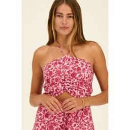 Crop top rose fleuri My Jewellery Rose femme