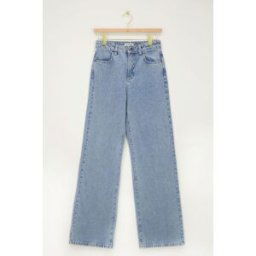 Jean large bleu avec strass My Jewellery Bleu 25 femme